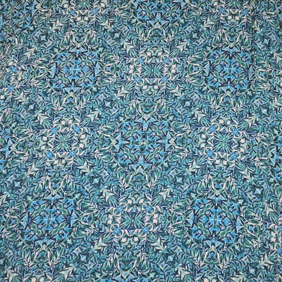 Terra & Sky Teal Floral Patterned Sundress Plus Size 2XL - Picture 3 of 6